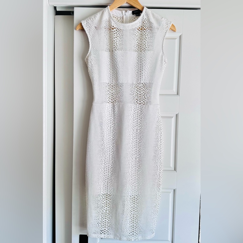 Twenty White Textured Mini Dress